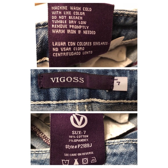 👖Vigoss Flare Jeans Size 7 - Picture 4 of 7